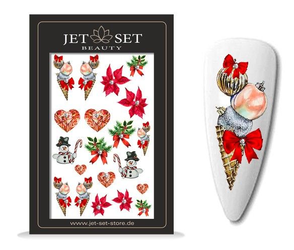 Nail Sticker | RED WINTER