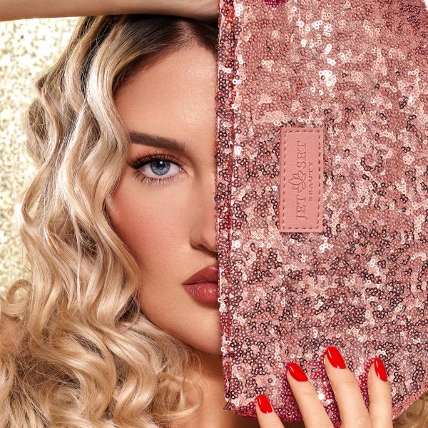 Makeup pouch glitter online