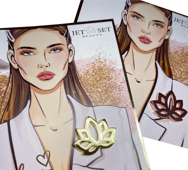 Jet Set Beauty - Logo Pin GOLD