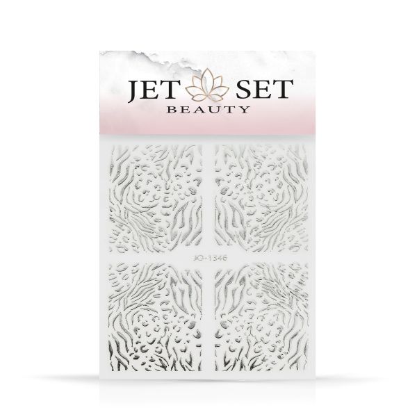 Nail Sticker | ZEBRA SILVER