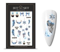 Nail Sticker | WINTER ART BLUE SILVER