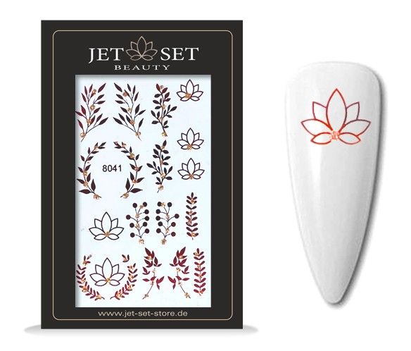 Nail Sticker | JSB FLOWER RED