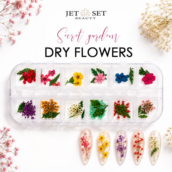 Nailart Dry Flower | SECRET GARDEN