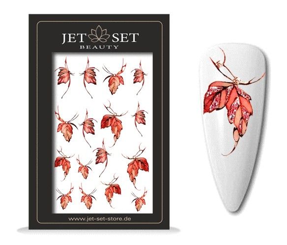 Nail Sticker | DREAMY AUTUMN RED