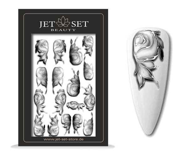 Nail Sticker | BLACK BLOSSOM