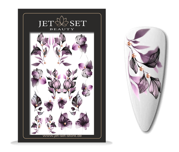 Nail Sticker | PURPLE FLOWERS