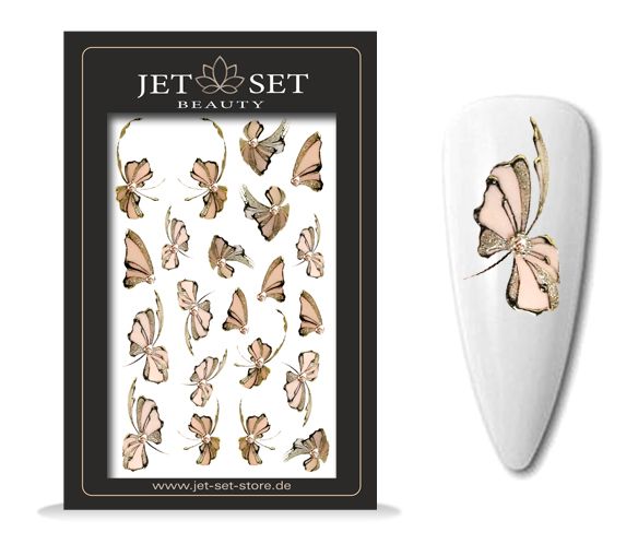 Nail Sticker | BLOSSOMS BROWN GOLD
