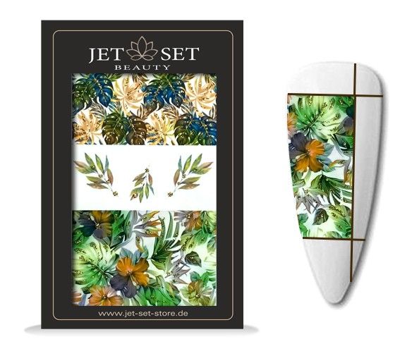 Nail Sticker | FLOWER GARDEN GREEN