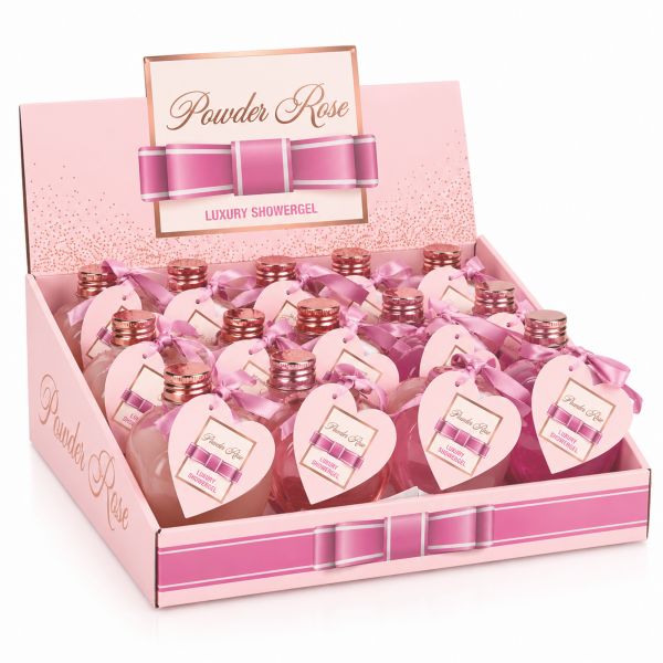 Bath and Shower Gel Display | POWDER ROSE