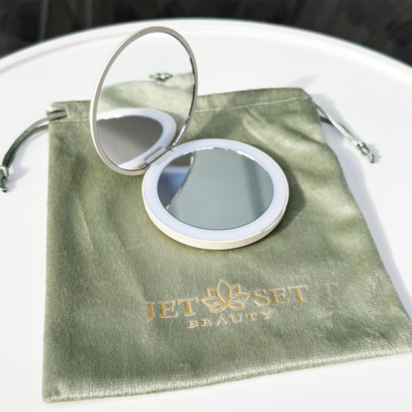 Miroir de poche LED