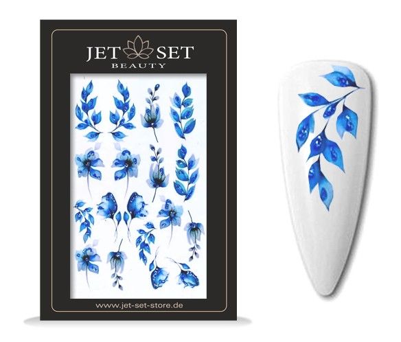 Nail Sticker | FLOWERS BLUE