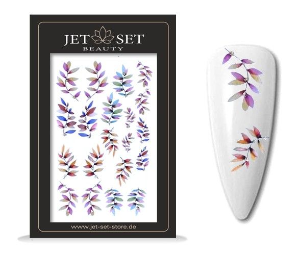 Nail Sticker | COLOURFUL LEAVES