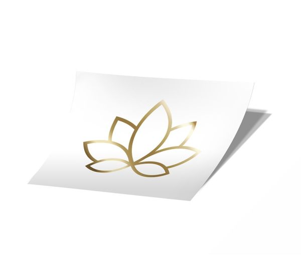 Jet Set Beauty Lotusblüte | Chrome Sticker