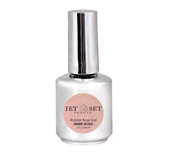 Rubber Base Gel | NUDE GOLD - Pinselflasche