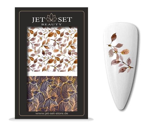 Nail Sticker | AUTUMN GOLD BROWN