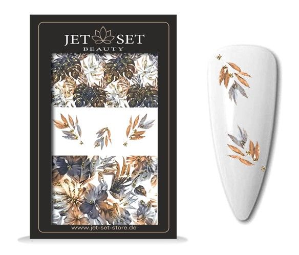 Nail Sticker | FLOWER GARDEN GOLD