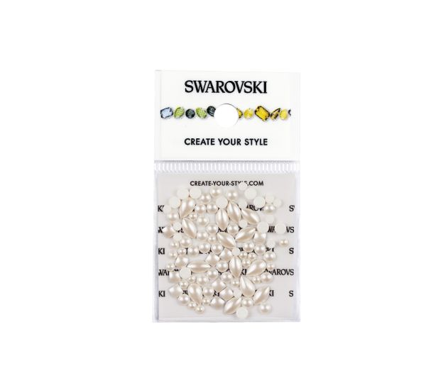 SWAROVSKI® CRYSTAL WHITE PEARL MIX