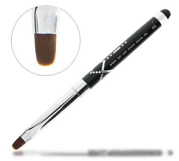 Gelpinsel Oval Gr. 6 | BLACK