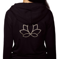Sweatjacke Black JSB Blüte