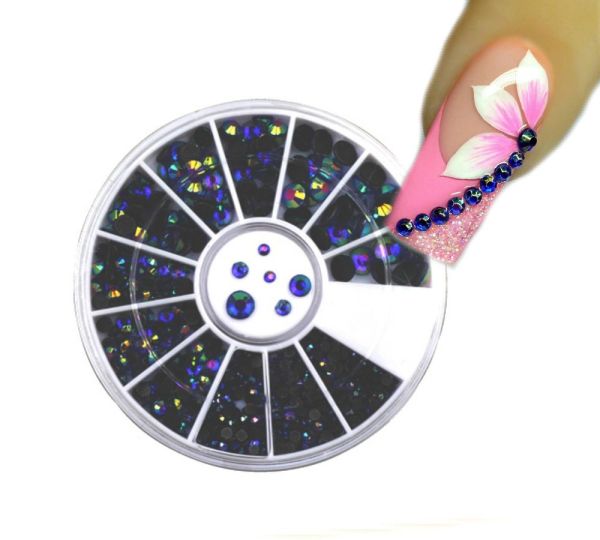 Strassrad Megaset black-blue rainbow
