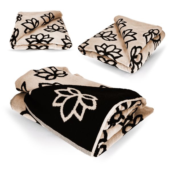 Serviette de plage en velours | LOTUS FLOWER